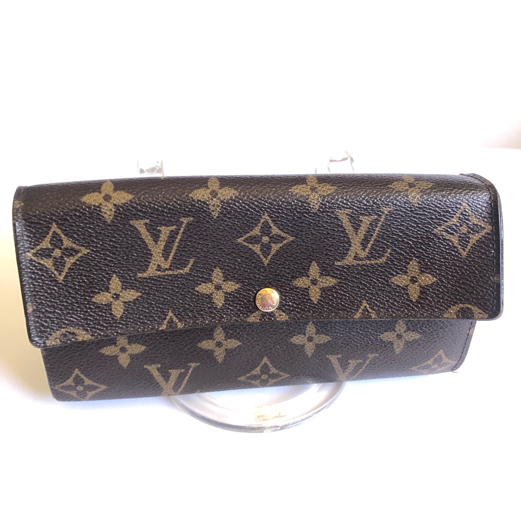 Louis Vuitton Sarah Monogram Leather Wallet Authentic With Flaws Made In Italy